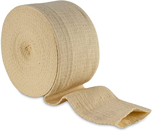 Elastic Tubular Support Bandage Size E, 10M Box - Natural Color (3.5" X 33 feet) for Large Knee Support Bandage -Medium Thigh, Cotton Spandex