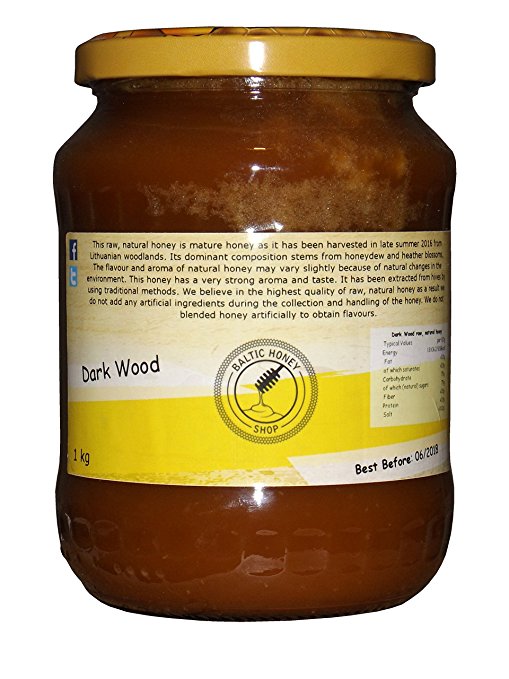 Dark Wood (Heather and honeydew) mature honey