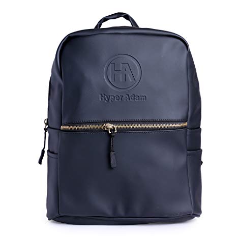 Hyper Adam Women's Backpack Leather Rite Black College Bag (13inch)