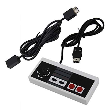 Mario Retro NES Classic Mini Edition Controller - With 6ft Extend Link Extension Cable For Nintendo Mini NES Classic Edition-Compatible New 2016 NES Classic Mini Version-Top Wired Joypad & Gamepads Controller With 1.8m Cable