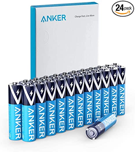 Anker Alkaline AAA Batteries (24-Pack), Long-Lasting & Leak-Proof with PowerLock Technology, High Capacity Triple A Batteries with Adaptive Power and Superior Safety (Non-Rechargeable)