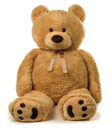 Jumbo Teddy Bear, 5 Feet Tall, Tan