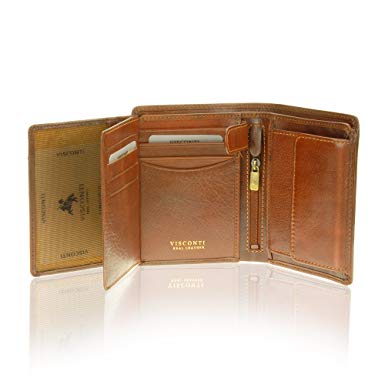 Visconti Tuscany 44 Secure RFID Blocking Genuine Leather Wallet