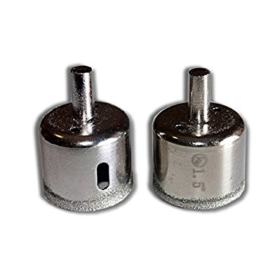 2 pieces 1-1/2" inch Kent Diamond Coated Core Drill Bits Hole Saws