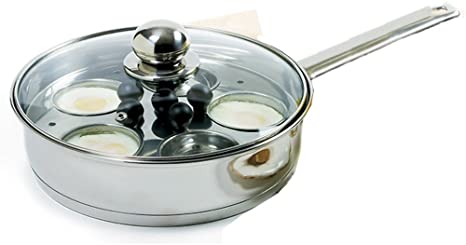 Norpro 10-Inch Stainless Steel Egg Poacher Skillet Set