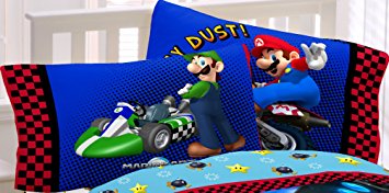 Super Mario The Race is On Reversible Pillowcase