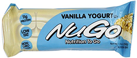 NuGo All-Natural Nutrition Bar, Vanilla Yogurt, 1.76-Ounce Bars (Pack of 15)