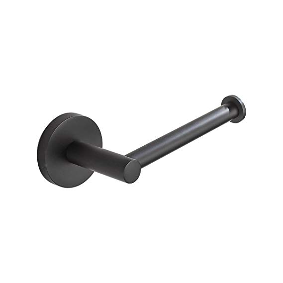 Nolimas Matte Black Toilet Paper Roll Holder SUS304 Stainless Steel Bathroom Lavatory Rust Proof Toilet Tissue Holder Wall Mounted