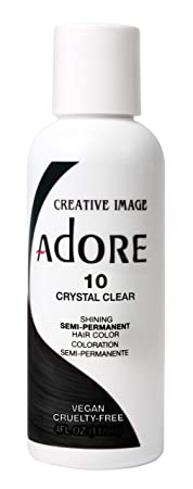 Adore Semi-Permanent Haircolor #010 Crystal Clear 4 Ounce (118ml) (2 Pack)