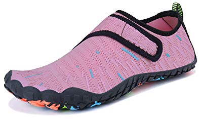 PENGCHENG Mens Womens Water Sports Shoes Quick-Dry Lightweight Barefoot Wide Feet Toe Solid Drainage Sole for Swim Diving Surf Aqua Pool Beach Jogging Trip