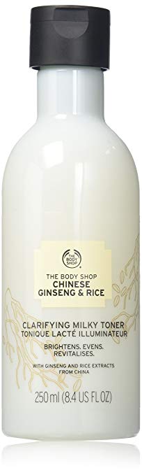 The Body Shop Chinese Ginseng & Rice Clarifying Milky Toner, 8.45 Fluid Ounce