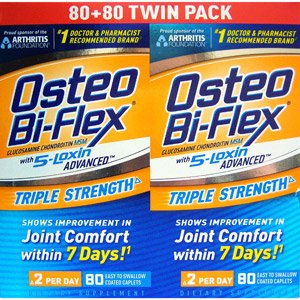 Osteo Bi-Flex Glucosamine Chondroitin MSM With Joint Shield, Twin Pack, 80 ct each