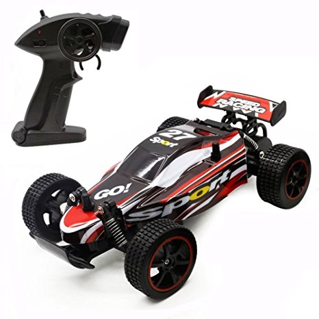 Tuptoel RC Car 1:20 Crazy Speed Remote Control Car Off-Road Trucks 2.4 GHz 2WD Electric Vehicle Buggy Car Waterproof Drifting Car-Red