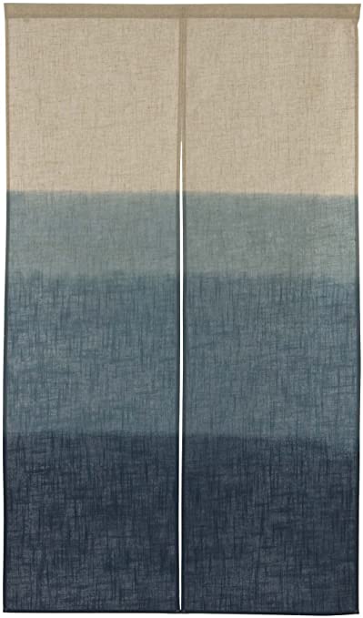 Noren Curtain Tapestry blue size: 85x150cm