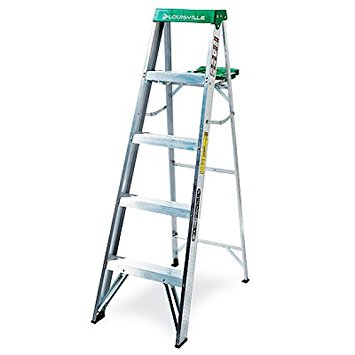 Louisville Ladder AS4005 225-Pound Duty Rating Aluminum Stepladder, 5-Foot