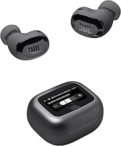 JBL Live Buds 3, Écouteurs sans Fil, Bluetooth, jusqu'à 40 h d'autonomie, Réduction de Bruit Active, Son Haute fidélité Signature, étanches à l'eau IP55, Noir