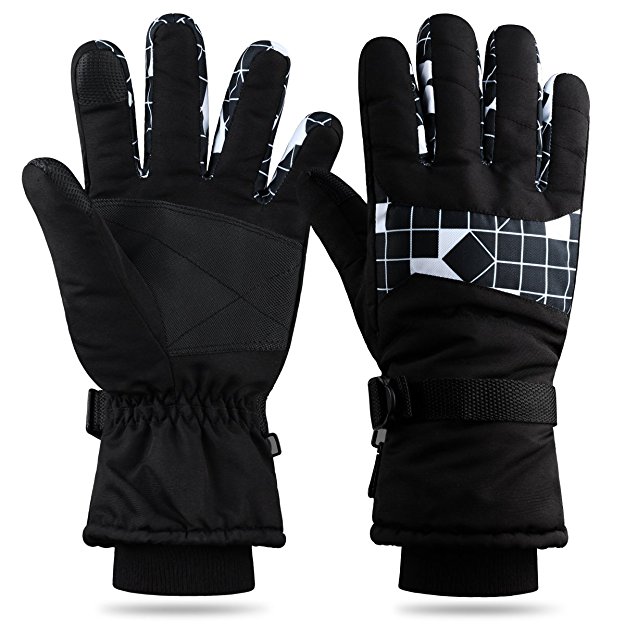 Ski Gloves for Man and Women Waterproof Windproof Snow Skiing Snowboarding Snowmobile Gloves with Non-slip and wear-resistant for Winter outdoors