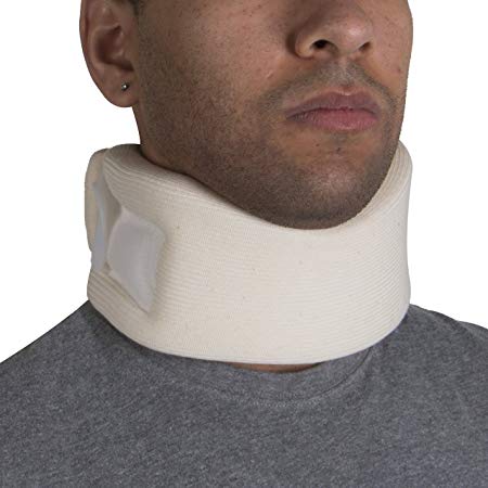 OTC Cervical Collar, Soft Foam, Neck Support Brace, Medium (Average 3" Depth Collar)