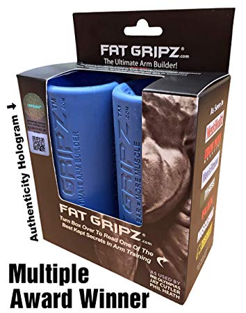 Fat Gripz - The Ultimate Arm Builder (2.25” Diameter, Most Popular, Original, Blue)