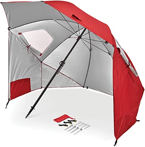 Sport-Brella Premiere XL UPF 50  Umbrella Shelter for Sun and Rain Protection (9-Foot, Red), Model:BRE01-XL-025-02