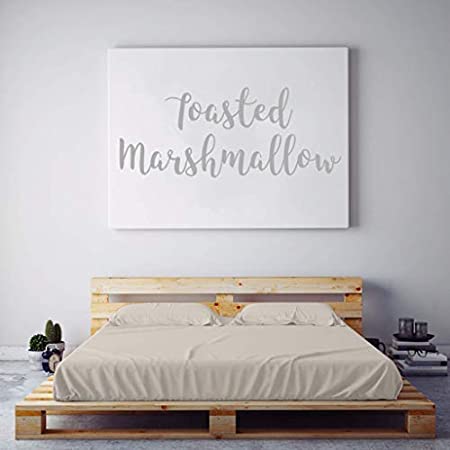 PeachSkinSheets Night Sweats: The Original Moisture Wicking, 1500tc Regular King Sheet Set Toasted Marshmallow