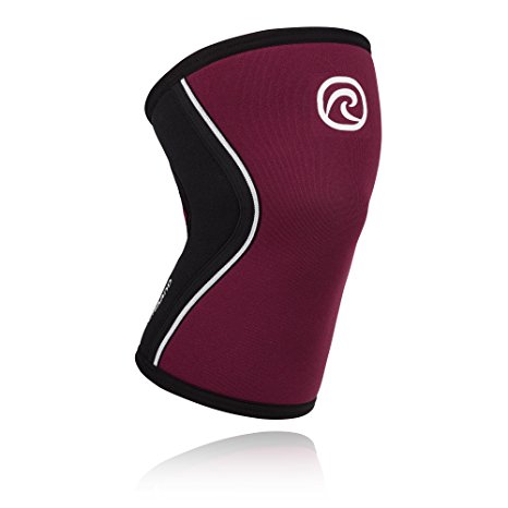 Rehband Rx Knee Support 5mm - Medium - Burgundy - Expand Your Movement   Cross Training Potential - Knee Sleeve for Fitness - Feel Stronger   More Secure - Relieve Strain - 1 Sleeve