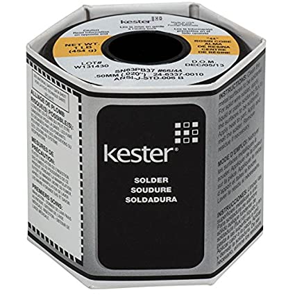 Kester 24-6337-0010 44 Rosin Core Solder 63/37 .020 1 lb. Spool
