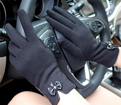 Womens Winter Touch Screen GlovesWarm Fleece Lining Driving Texting Gloves