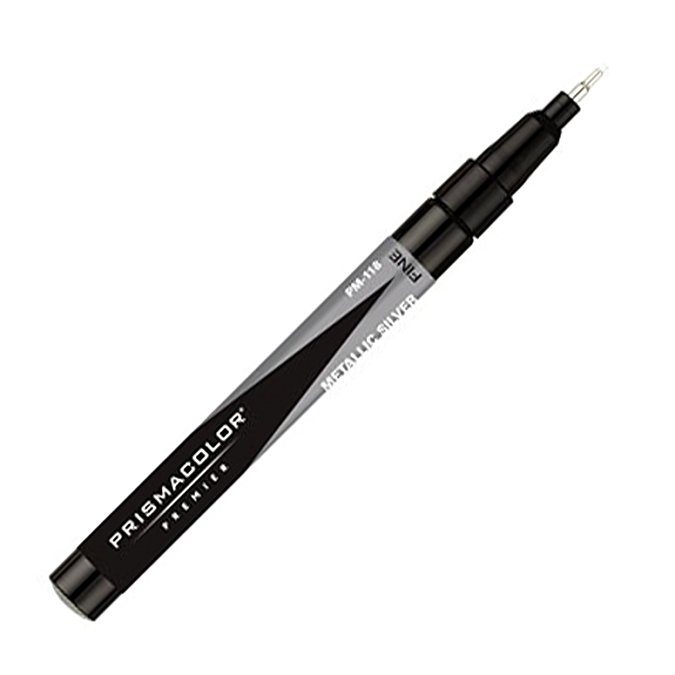 Prismacolor Art Markers metallic silver fine nib