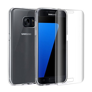 Redlink Galaxy S7 Edge Screen Protector Full Coverage 3D Glass tempered Screen Protector& Phone Case