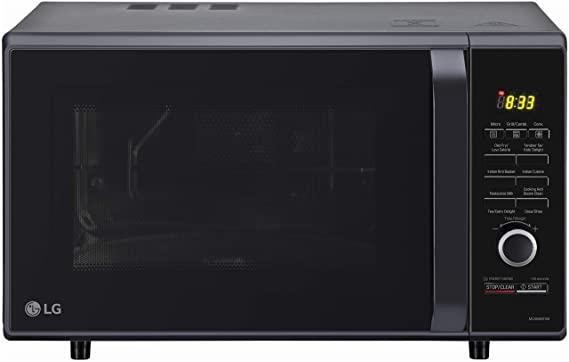 LG 28 L Convection Microwave Oven (MC2886BFUM, Black, 360° Motorised Rotisserie, With Starter Kit)