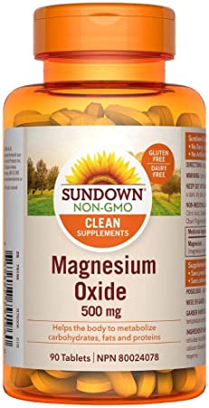 Sundown Naturals Non-gmo Magnesium Oxide, 90 Count