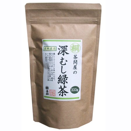 深むし緑茶 Japanese Pure Green Tea （333g/11.74oz） Sen-Cha Ryoku-Cha Extra Volume & Special Price japanese green tea from Shizuoka Japan with a tracking number