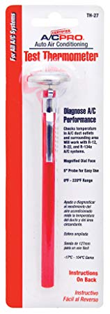 Certified A/C Pro Auto Air Conditioning Test Thermometer