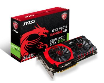 MSI GAMING Edition GeForce GTX 980 TI 6GB OC DirectX 12 VR READY (GTX 980TI GAMING 6G)