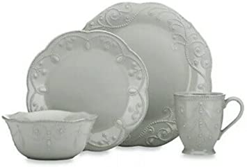 Lenox French Perle 4-Piece Place Setting, Grey