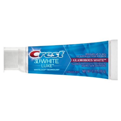 Crest 3D White Glamorous White Teeth Whitening Vibrant Mint Toothpaste 41 Oz