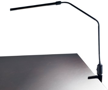 Lavish Home Contemporary Clamp LED Desk Lamp, Black (41")