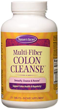 Multi Fiber Colon Cleanse by Nature's Secret | Supports Digestive Health and Regularity, 275 Tablets