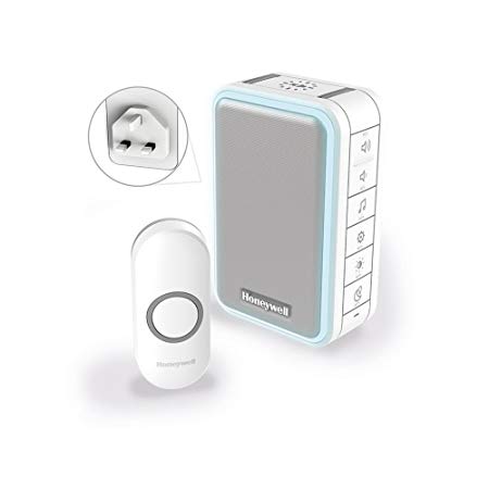 Honeywell Series 3 DC315NBS Plug-In White 150M Doorbell with Halo Light