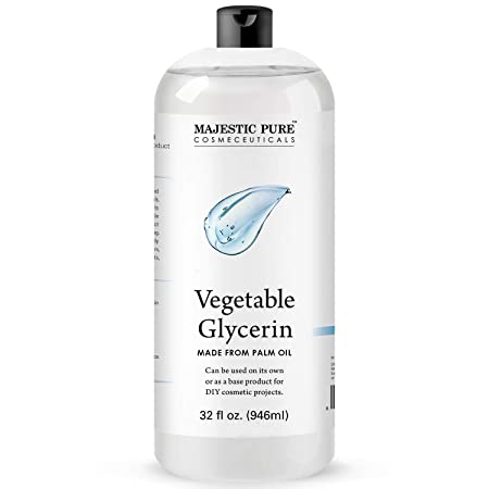 MAJESTIC PURE Vegetable Glycerin - Perfect Soap Base - DIY Home Remedies - Soothes, Moisturizes, and Nourishes Skin and Hair, Derived from Non-GMO Palm - 32 fl oz