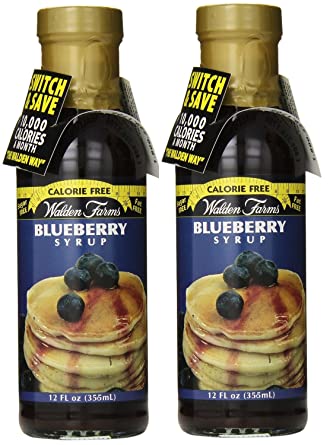 Walden Farms Blueberry Syrup 12oz (Pack of Two)