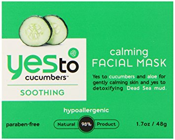 Yes To Calming Facial Mask, Cucumber, 1.7 Fluid Ounce