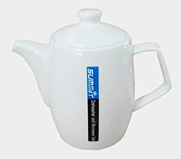 Super White Porcelain Tea Pot with Handle (20 oz) TP0165