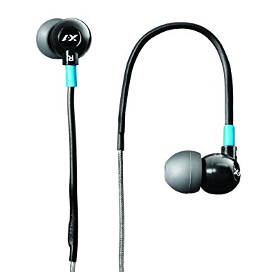X-1 (Powered by H2O Audio) TR1-BK-X Trax Custom Fit In-Ear Sport Headphones (Black)