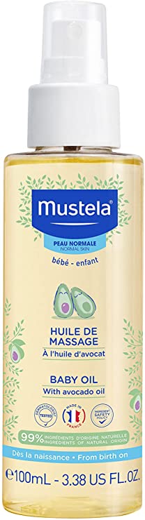 Mustela Baby Oil for Normal Skin, 100 Millilitre