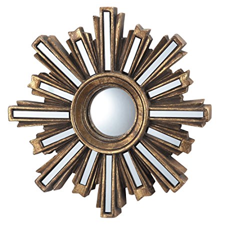 Gold Deco Sunburst Wall Mirror