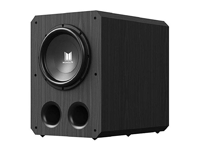 Monolith 12 Inch Powered Subwoofer - Black | THX Select Certified, 500 Watt Amplifier, 12 Inch Driver for Studio & Home Theater