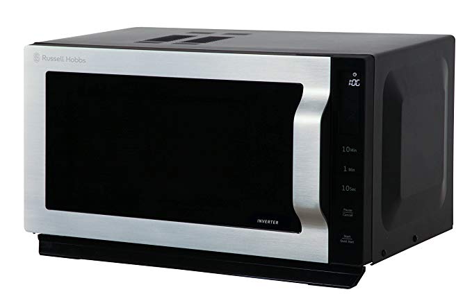 Russell Hobbs RHVM901 22L Digital Inverter 900w Solo Flatbed Microwave Black & Stainless Steel