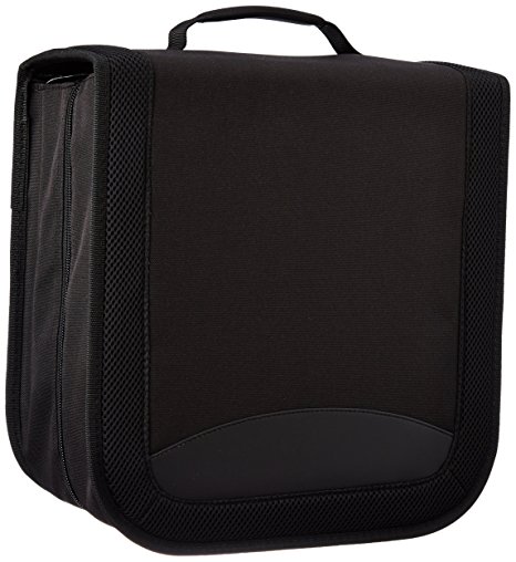 AmazonBasics CD / DVD Wallet 128 Disc Capacity Nylon Black